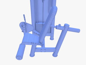 Leg extension machine 3D Model