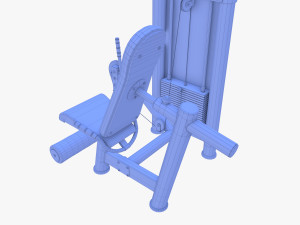 Leg extension machine 3D Model