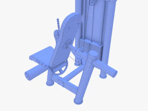 Leg extension machine 3D Model