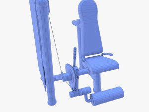 Leg extension machine 3D Model