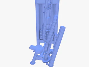 Pec deck machine 3D Model