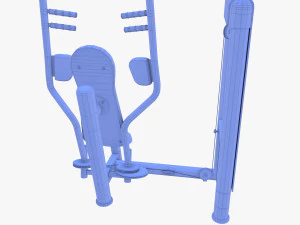 Pec deck machine 3D Model
