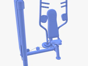 Pec deck machine 3D Model