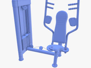 Pec deck machine 3D Model