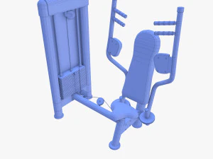 Pec deck machine 3D Model