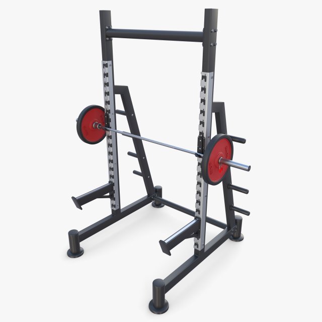 Squat rack 3D-Modell .c4d .max .obj .3ds .fbx .stl .blend 