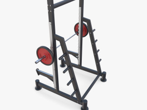 Squat rack 3D-Modell