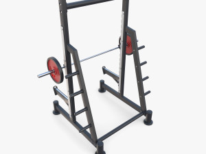 Squat rack 3D-Modell