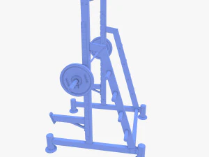 Kniebeugenst&auml;nder 3D Modell