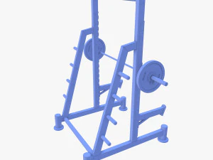 Kniebeugenst&auml;nder 3D Modell