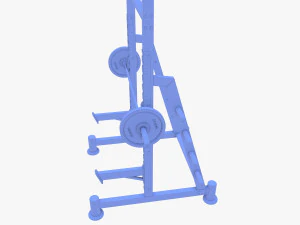 Kniebeugenst&auml;nder 3D Modell