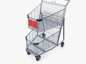 Shopping cart v3 3D Model