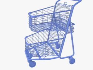 Shopping cart v3 3D Model