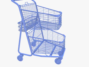 Shopping cart v3 3D Model