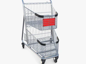 Shopping cart v4 3D Model