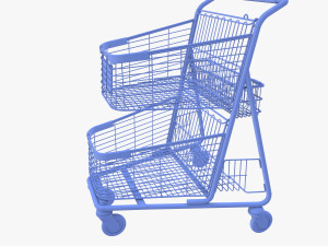 Shopping cart v4 Model 3D