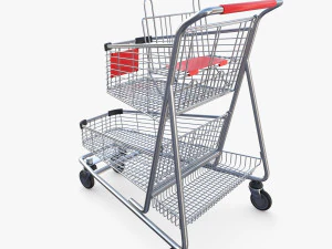 Shopping cart v14 3D Model