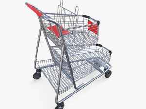 Shopping cart v14 3D Model