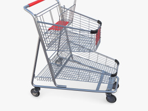 Shopping cart v14 3D Model