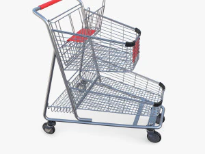 Shopping cart v14 3D Model