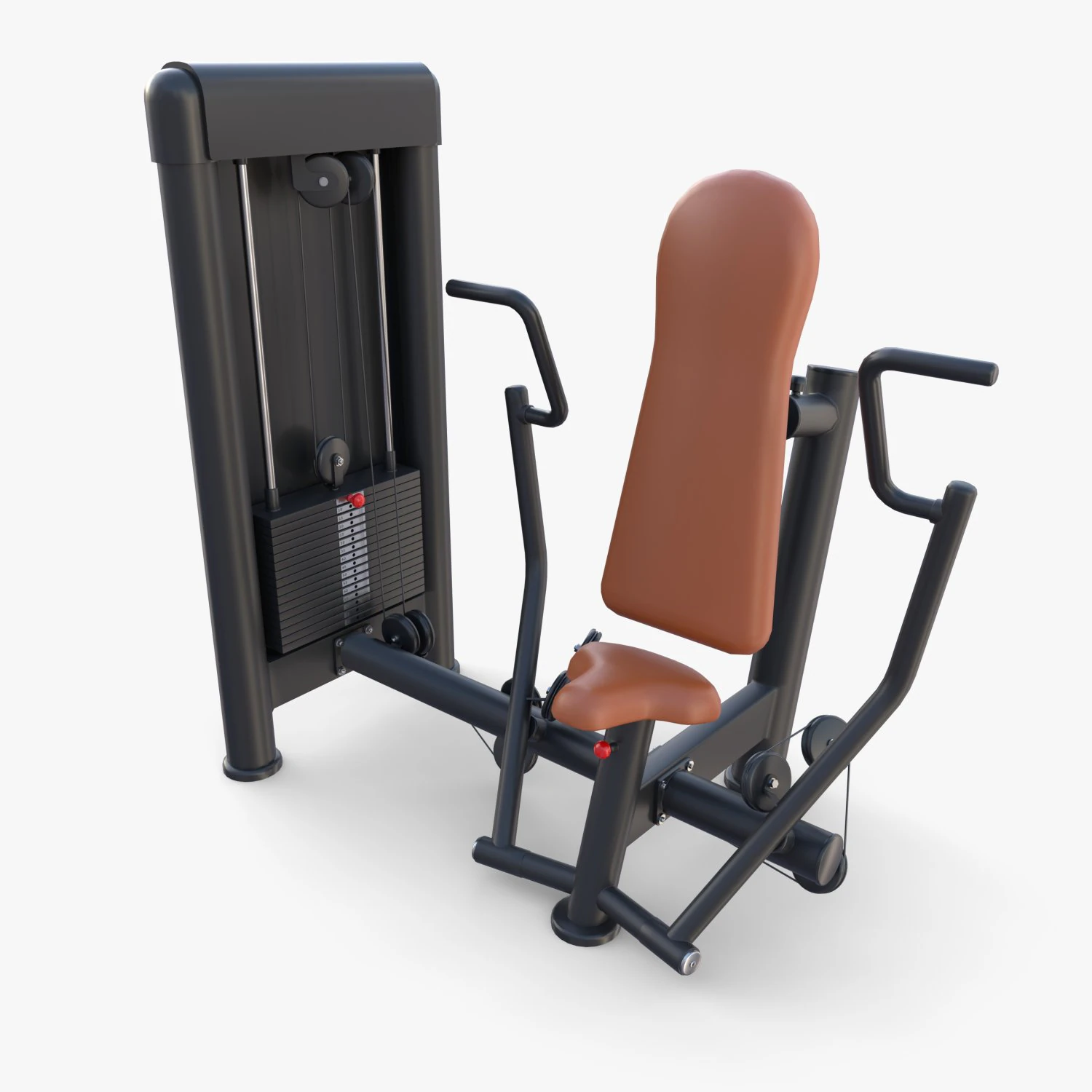 Vertical chest machine 3D Model .c4d .max .obj .3ds .fbx .stl .blend 
