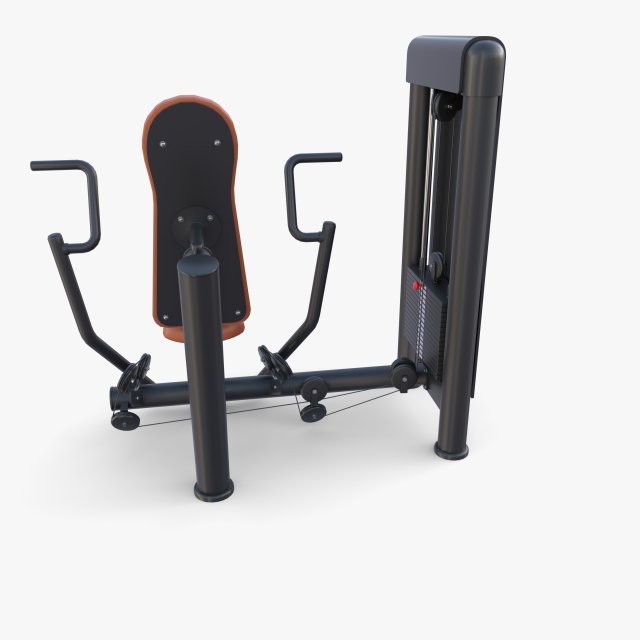 Vertical chest machine 3D Model in Sports Equipment 3DExport