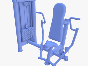 Vertical chest machine 3D 模型