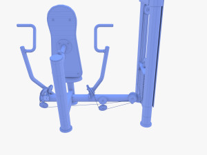 Vertical chest machine 3D 模型