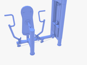 Vertical chest machine 3D 模型