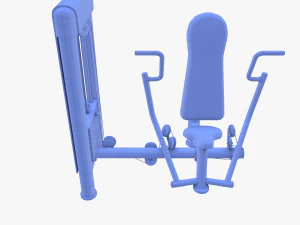 Vertical chest machine 3D Model