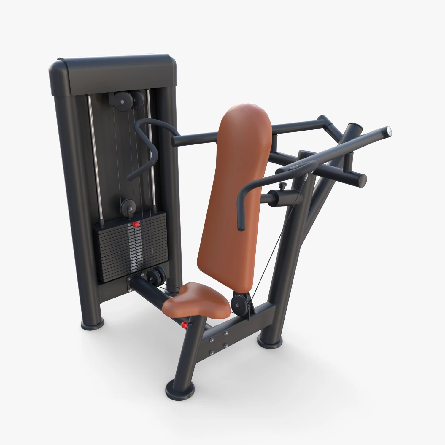 Deltoid press machine 3D Model .c4d .max .obj .3ds .fbx .stl .blend 