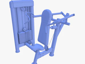 Deltoid press machine 3D Model