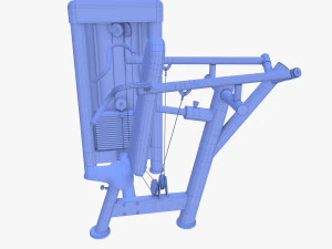 Deltoid press machine 3D Model