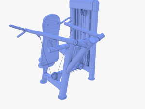 Deltoid press machine 3D Model