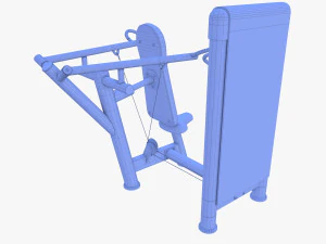 Deltoid press machine 3D Model