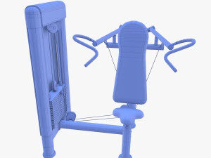Deltoid press machine 3D Model