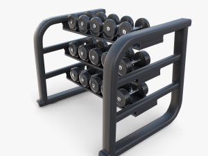 Dumbell rack v1 Modelo 3D