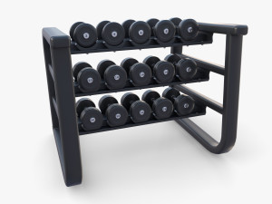 Dumbell rack v1 Modelo 3D