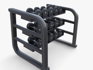 Dumbell rack v1 Modelo 3D