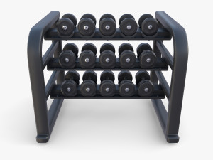 Dumbell rack v1 Modelo 3D
