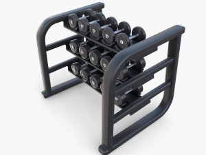 Dumbell rack v1 Modelo 3D