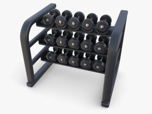 Dumbell rack v1 Modelo 3D