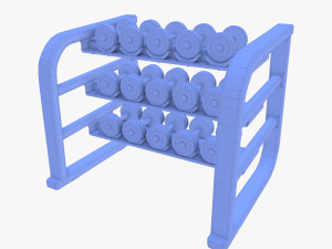 Dumbell rack v1 Modelo 3D