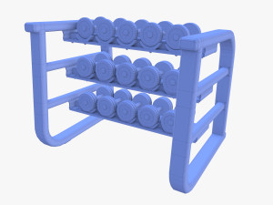 Dumbell rack v1 Modelo 3D