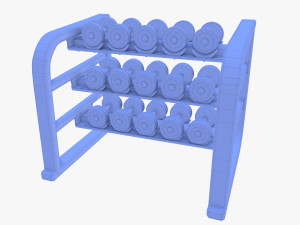 Dumbell rack v1 Modelo 3D