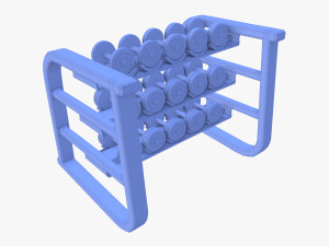 Dumbell rack v1 Modelo 3D