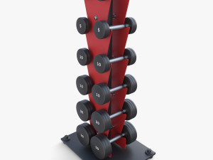 Vertical dumbbel rack Modelo 3D