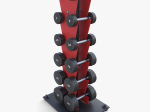 Vertikaler Hantelst&auml;nder 3D Modell