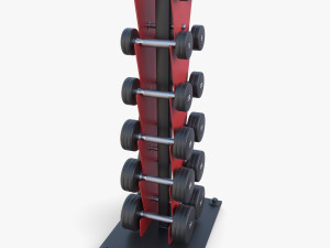 Vertical dumbbel rack Modelo 3D