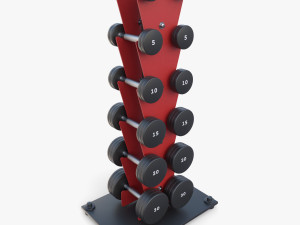 Vertical dumbbel rack Modelo 3D